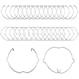 NAYAGOGO 30 Pcs/2 Types Retaining Spring Rings Clasp Clips, GU10 MR16 Retaining Spring Rings Clasp Clips 50mm Diameter Bulb Retainer Clip Clasp for Most LED Spot Light Recessed Downlights Halogen Bulb