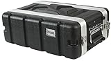 PULSE 19" Rack ABS Flight Case – 3U Short | Durable ABS & Aluminium Construction with Front/Rear Rails