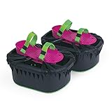 STAY ACTIVE MOON SHOES strap on self centering foam shoe, non-skid - mini trampolines for feet: indoor / outdoor activity toy for boys & girls