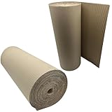 600mm x 5m Corrugated Cardboard Paper Roll - 5 Metres