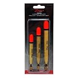 ZWIM 3pcs Loaded Balsa Pellet Waggler Carp Fishing Float Set with Float Adaptor & Hi-Viz Tips - Strong Durable - Buoyant & Stable [21-0009]