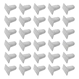 EMSea Car Door Sill Fixing Strip Clip White Plastic Moulding Protective Trim Fastener Retainer 5147184096 Pack of 30