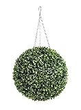Best Artificial 28cm Green Boxwood Buxus Grass Hanging Topiary Ball