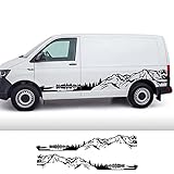 ZKSHPS Car Stickers Accessories Camper Mountain Vinyl Decal，For VW Caravelle Multivan California Transporter T3 T4 T5 T6