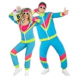 Morph Bright Colour 80s Track Suit Men Costume 90s Tracksuit Men Women 80s Outfit Mens Retro Neon Tracksuit Costume for Mens L