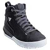 Dainese Metractive Woman D-WP Shoes, Leather Waterproof Motorcycle Sneakers, Women, Black/White, 39