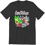 Men T-Shirts Corgi Avenger Corgivengers Funny Cotton Tees Short Sleeve Dog Lover Pet Cute T Shirts Crewneck Clothes Summer Black