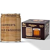 WHITEBOX COCKTAILS Single Serve Classic Chipper’s Old Fashioned Cocktail — Case Of 4 Cocktail Cans | Classic Full Strength Old Fashioned | Pre-mixed Cocktails Ready To Drink 4x100ml