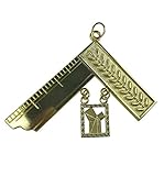 Masonic Craft Lodge Officer Past Master Collar Jewel gold BT102