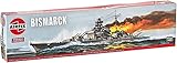 Airfix Vintage Classics Set - A04204V Bismarck - Plastic Model Ship Kits for Adults & Children 8+, Set Includes 170 Pieces - 1:600 Scale Model Ship Set