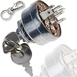 ZAMDOE 725-1717 Lawn Tractor Ignition Switch for STD365402 925-1717 140301 92556 092556MA 092556 532140301 for Craftsman for Husqvarna for Murray for MTD for AYP for Briggs & Stratton Riding Mowers