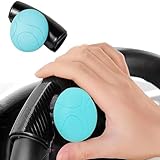 FALMDCQ Car Steering Wheel Auxiliary Booster, Compatible with Ford Explorer Expedition Edge, 360° Steering Wheel Spinner Knob Rotation Handle Assistanter,B-Blue