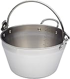 KitchenCraft Jam Pan for Induction Hob with Recipe in Gift Box, Home Made Maslin, Stainless Steel, 4.5 Litre, Silver