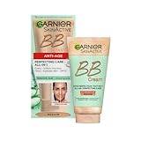 Garnier SkinActive Anti-Age BB Cream, Shade Medium, Tinted Moisturiser SPF 15, Softens Fine Lines & Firms Skin, With Hyaluronic Acid, Aloe & Mineral Pigments, 50 m