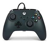 PowerA Wired Controller For Xbox Series X & S, Xbox One, PC, Windows 10 & 11, Dual Rumble Motors, Detachable 10ft USB Cable, 3.5mm Stereo Headset Jack, Official: Black
