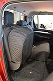 Van Demon Tailored Seat Covers for Toyota Hilux Invincible (2016-) [Rear Bench] Airbag Compatible, Heavy-Duty Work Seat Protection Accessories