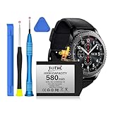 TQTHL for Samsung Gear s3 battery 580mAh EB-BR760ABE replacement battery compatible with Samsung Gear SM-R760 SM-R770 SM-R765 Gear S3 Frontier Gear S3 Classic GH43-04699A with repair tool kit