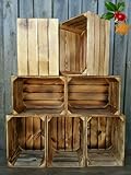 PYXIDAS Rustic Wooden Storage Crates – Durable Handmade Boxes for Home, Kitchen or Office | Decorative Organizer & Holiday Storage Idea (6)