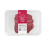 by Amazon Thin Cut Beef Steaks, 370g