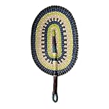 FOLODA African Sea Grass Hand Fan Woven Manual Paddles Fan Wall Decoration Colorful Handheld Fan Hanging Decors Accessories