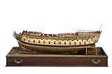 PUCIO Model Ship Kit British Royal 74 Cannon Battleship Besena Wooden Model Kits