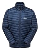 Rab Men's Cirrus Flex Jacket Lightweight Insulated Coat for Trekking, Skiing, & Climbing - Tempest Blue - XX-Large