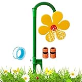 Crazy Daisy Sprinkler - 720° Rotating Sunflower Lawn Sprinkler | Garden Sprinkler with Hose Connection for Yard & Outdoor Cooling | Fun & Efficient Watering Solution | Sprinklers for Lawns
