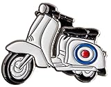 Moped Scooter Rally Northern Soul Motor Bike Metal Enamel Pin Badge Lapel