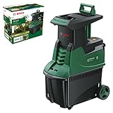 Bosch Quiet Garden Shredder AXT 25 D (2500 W; Suitable for Tough Wood and Thorny Shrubs; Integrated Collection Box 53L)