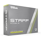 Wilson Staff Golf Balls, Staff Model X, FourPiece High Spin Golf Ball, 12 Balls, Yellow
