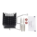 Multi Compatible Adjustable Aluminium Heatsink Cooler PC Northbridge Southbridge Chipset Cooling Fin (Black)