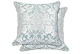 Emma Barclay Eden - Jacquard Cushion Cover in Duck Egg - 17x17 (43x43cm)