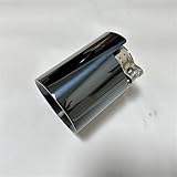 Exhaust Pipe For M2 For M3 For M4 For M5 M6 For Bmw F87 Auto Parts Exhaust Pipe Tail Throat Suppressor Caudal Bill Stainless Steel Titanium Black(Black 70mm-89mm)