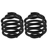 Create idea Pair of Black Solo Seat Springs 2 Inch Steel Retor Vintage Old School Style Barrel Shape Spring Seat Mounting Fit for Motorcycle Bobber Chopper Custom