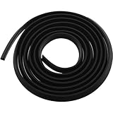 Multi-Size U Shaped Edge Trim, U Channel Edge Protector, Rubber Guard Seal Strip Edge Protector, Round Type and Flat Type, Black, 5mm(Height)*3mm(Width)*1mm(Groove) U Bottom