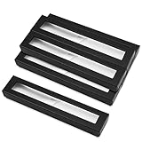 Bekecidi 6 PCS Pens Packing Box Single Pen Gift Boxes with Cushion Pencil Boxes Empty Case Ballpen Boxs for Business Birthday Souvenir Supplies, Black