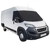 UK Custom Covers SW373BLACKAD19 Luxury Front Windscreen Wrap Cover Black -To Fit Swift Kon-Tiki Motorhome
