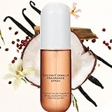 Coconut Body Spray for Women，50ml Vanilla Skin Perfume Skin Body Mist, Vanilla Skin Body Mist，Coconut Vanilla Ladies Perfume Light Fragrance Long-Lasting Hair Care Body Spray