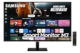Samsung LS32DM700UUXXU 32" 4K Ultra HD HDR10 Smart Monitor with Speakers - 3840x2160, USB-C, HDMI, WiFi, Bluetooth, Smart Hub for TV streaming, Catch Up Apps and Gaming Hub