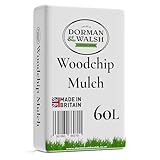 Dorman & Walsh 60L Premium Wood Chip, Nutrient Rich for Mulching, Play Area Surfaces, Poultry runs and Animal Bedding