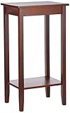DHP Rosewood Tall End Table Brown