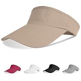 Aomig Sun Visor Cap, Sports Sun Visor Hats Mesh Quick Dry Golf Cap, Plain Empty Top Baseball Cap Adjustable Sports Casual Cap, Breathable Ponytail Baseball Hat, Unisex Tennis Summer Visor Hats