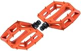 Dmr V6 Plastic Flat MTB Pedals - Orange, CrMo Axle/Lightweight Mountain Biking Bike Trail Off Road Pin Dirt Jump Enduro Bicycle Cycling Cycle Downhill Sticky Grip Riding Ride Platform Part 9/16