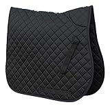 Rhinegold Cotton Quilted Saddle Cloth - Full - Black