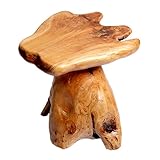Organizedlife Wooden Stool, Solid Cedar, Each One is Unique, Multipurpose, Footstool, Garden Plant Stand, Children's Stool, Small Coffee Table, Mini Side Table, Kids Stool, 30x35x36cm