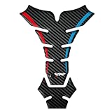 3D Carbon Fiber Motorcycle Fuel Tank pad Tank Pads Protector Stickers Decal Motobike Fuel Tank Sticker Decal Pad Compatible with BMW S1000RR S1000XR S1000R, Protection from Scratches(Carbon Fiber B)