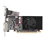GT 710 Graphics Card, 64Bit 2GB DDR3 700/1200MHz, PCI Express 2.0 Gaming Graphics Card, HDMI DVI VGA with Cooling Fan for Windows 10 11 7 8