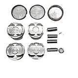 Forged Piston Lighter Design With Oil Holes For Pin Compatible With EJ20 EJ205 WRX Forester Legacy Impreza Aftermarket Replacement(92.5mm CR8.5-1)