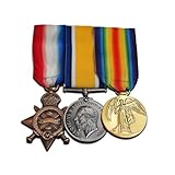 WW1 Military Medals Trio 1914-15 Star British War Medal & Victory Medal Full Size Reproduction