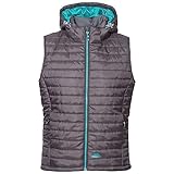 Trespass Women's Aretha Warm Padded Jacket With Removable Hood, Carbon, 18 UK